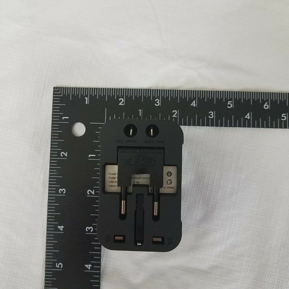 Universal Travel Charger Surge Protector USB Block Power Adapter - Picture 7 of 11